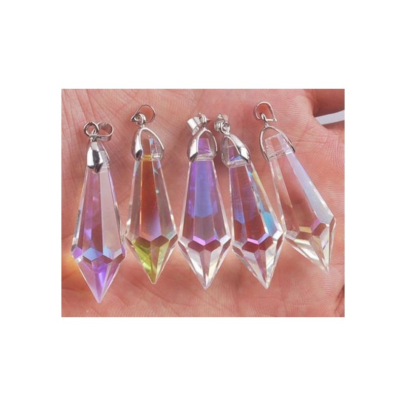 Pointe de cristal blanc