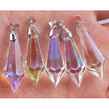 Pointe de cristal blanc