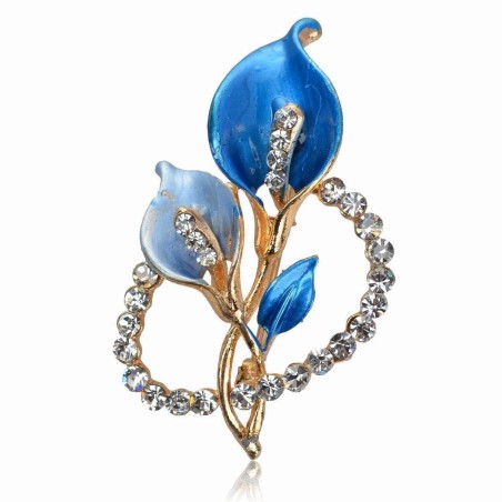 Broche très élégante : bouquet de lys