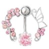 Piercing fleurs en couronne : rose - Existe en blanc dans notre boutique
