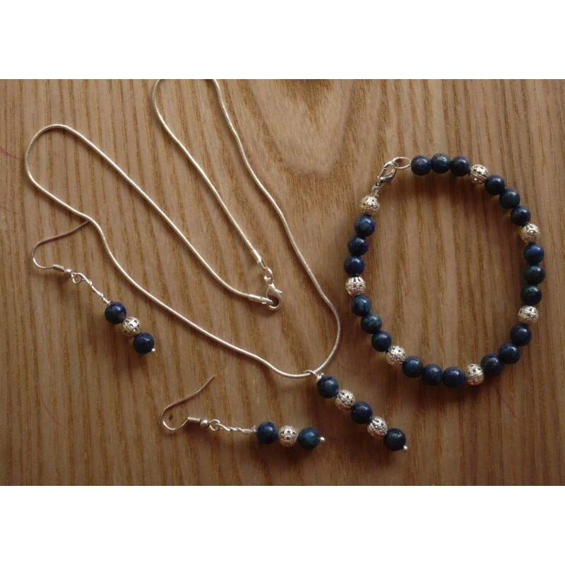 Parure 3 pièces : collier pendentif