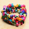 Bracelet MULTICOLORE chips de coquillages