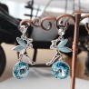 Pendentif fée cristal zirconium bleu Fée Ange / fee angel||Pendentif fée cristal zirconium bleu Fée Ange / fee angel