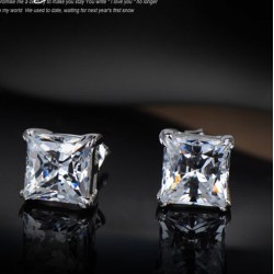  Cristal||Unisexe : Boucles d'oreilles clou