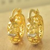 Or 9ct pour ces boucles d'oreilles magnifiques Bi-color