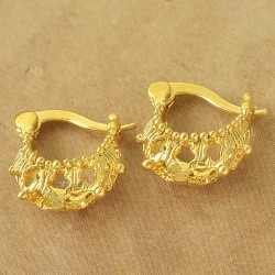 Or 9ct pour ces boucles d'oreilles magnifiques - Créoles ajourées