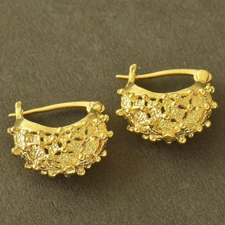 Or 9ct pour ces boucles d'oreilles magnifique - Créoles en vrille