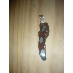 Pendentifs sculptes - pierre aqua aura