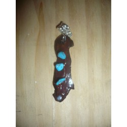 Pendentifs sculptés - Turquoise||Pendentifs sculptés - Turquoise