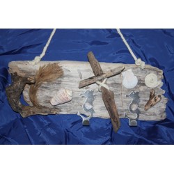 Bois flotté pour ce Porte manteau