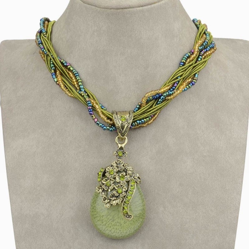 Collier cristal perles