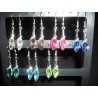 Boucles d'oreilles cristal à choix : diverses couleurs