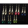 Boucles d'oreilles cristal à choix : diverses couleurs