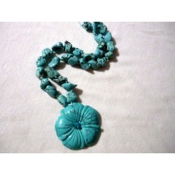 Collier Turquoise somptueux FAIT MAIN et PIECE UNIQUE