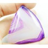45 X 42 X 6 mm Pendentif AGATE VIOLET BLANC superbe monté avec sa bélière