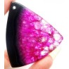Cette agate bicolore et sa bélière est rose et noire, d'une très belle qualité, elle vous permettra de resplendir devant vos ami