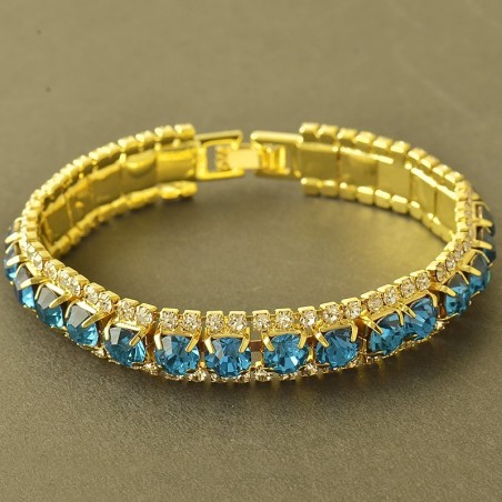 Or 9Ct. rempli : Bracelet aux zirconium sertis