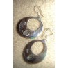 Boucles d’oreilles en argent massif – Rare pièce de créateur poinçonnée .925 avec labradorite