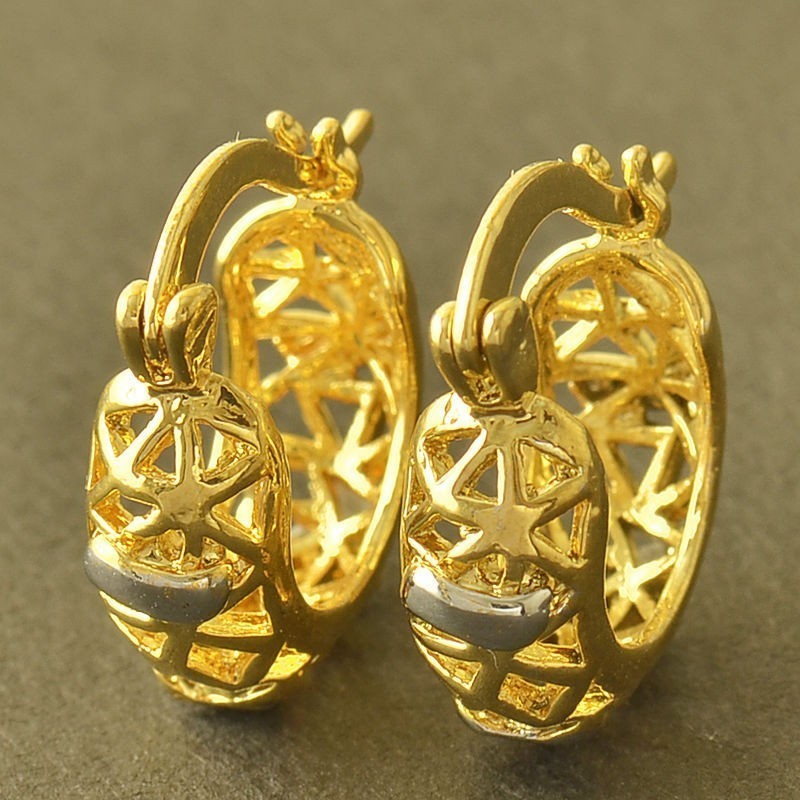 Or 9ct pour ces boucles d'oreilles magnifiques - Créoles ajourées