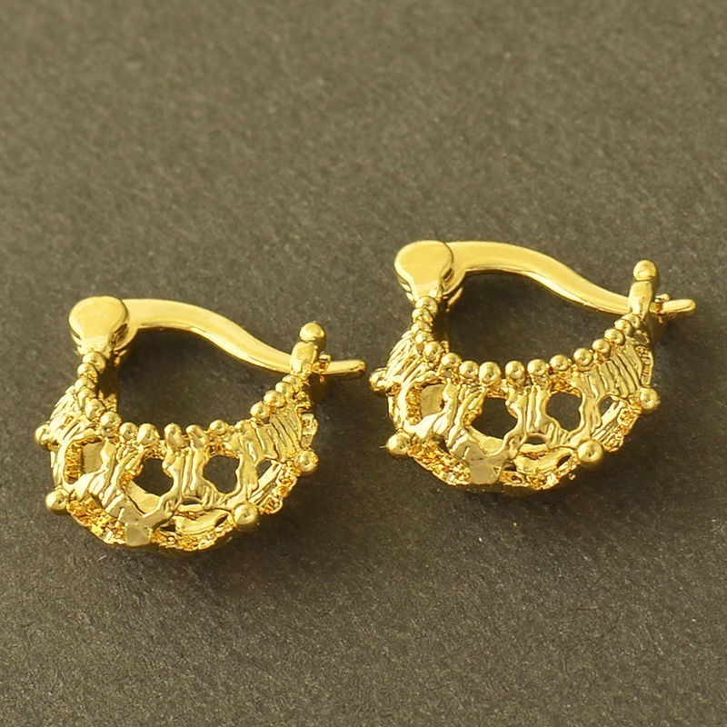 Or 9ct pour ces boucles d'oreilles magnifiques - Créoles ajourées