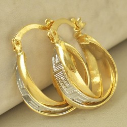 Or 9ct pour ces boucles d'oreilles magnifique - Créoles en vrille