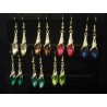 Boucles d'oreilles cristal à choix : diverses couleurs