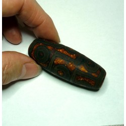  tibetain - 9 yeux - tibetan.||Superbe - DZI -Perle sacrée ancienne