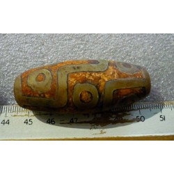  tibetain - 9 yeux - tibetan.||Superbe - DZI -Perle sacrée ancienne