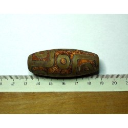  tibetain - 9 yeux - tibetan.||Superbe - DZI -Perle sacrée ancienne