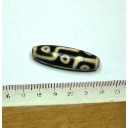  tibetain - 9 yeux - tibetan.||DZI -Perle sacrée ancienne