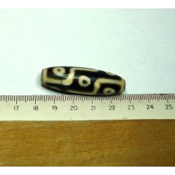  tibetain - 9 yeux - tibetan.||DZI -Perle sacrée ancienne