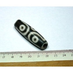  tibetain - 6 yeux - tibetan.||DZI -Perle sacrée ancienne