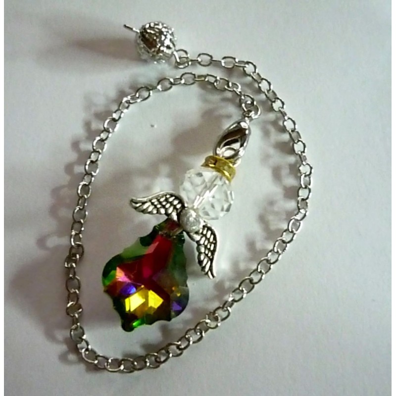 Ange Gardien en Cristal Swarowski multicolore