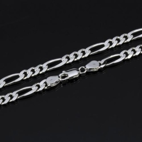 Chaîne maillon FIGARO argent 925||Chaîne maillon FIGARO argent 925