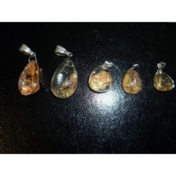 Pendentifs sculptes - pierre aqua aura