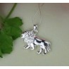 LION en argent .925 - collier pendentif