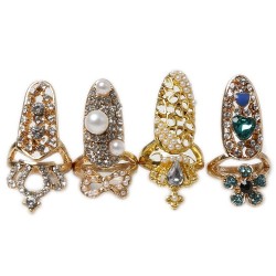 Bague d'ongle Idéal pour les spécialistes professionnels des ongles Nail Art ou débutants.Compatible avec les ongles naturels