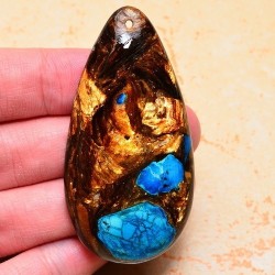 Pendentif pierre reconstituee