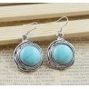 Boucles d'oreilles turquoises