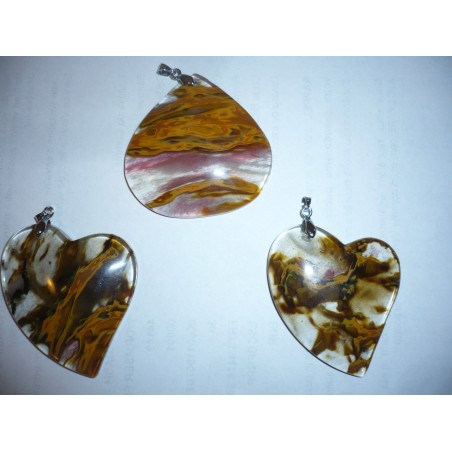 Pendentif Quartz flamme||Pendentif Quartz flamme