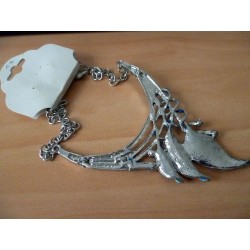  émail sur métal||Parure : Collier + Boucles d'oreilles fantaisies