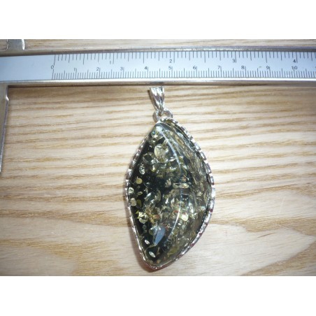 Pendentif XXXL Ambre vert