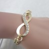 Bracelet " Infini" doré et ses strass