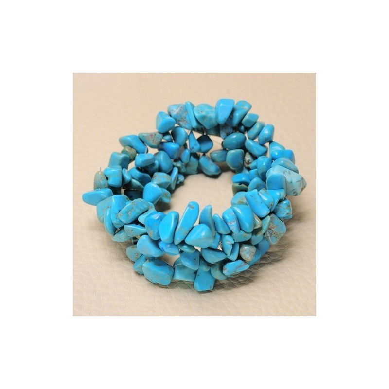 Bracelet Chips howlite turquoise