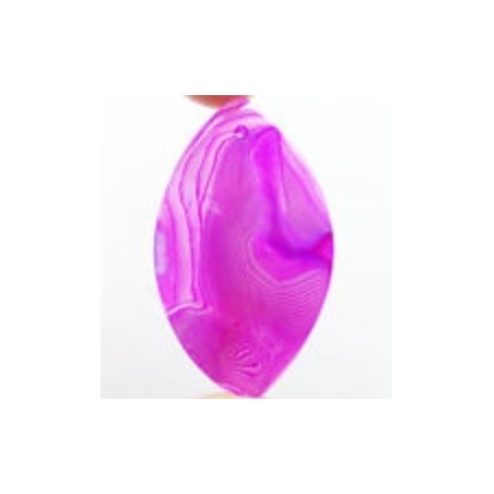 Pendentif en agate rose monté avec sa bélière||Pendentif en agate rose monté avec sa bélière