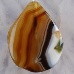Pendentif perle AGATE monté avec sa bélière