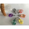 Pendentif cristal multicolore